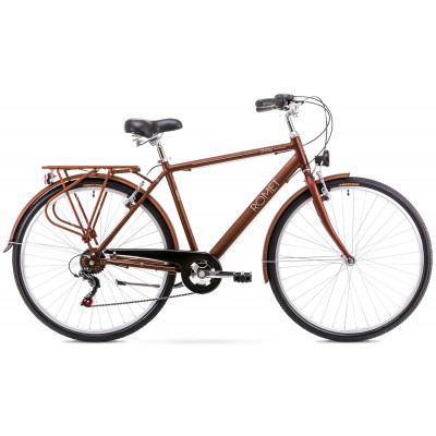 Mestský bicykel Romet Grom 6S 28" Hnedý 20" hliníkový